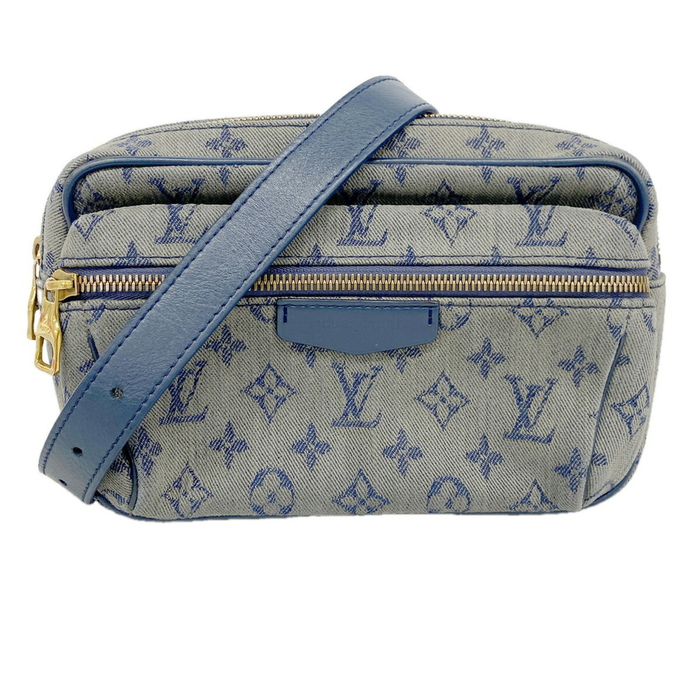 Louis Vuitton Monogram Denim Bumbag Outdoor M44741 Navy Men's Bag/Body Bag